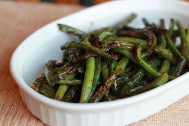 Garlic Green Beans with Tamari Glaze Garlic Green Beans with Tamari Glaze